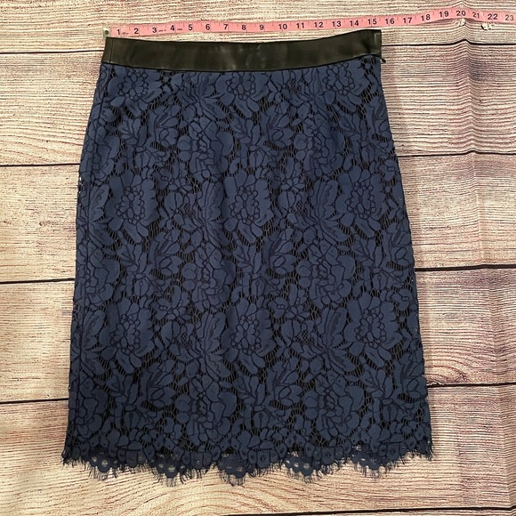 NWT | Brixon Ivy | Cyndi Lace Pencil Skirt | Blue | Size M - Picture 5 of 8